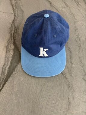 Kith Two-Tone Navy and Light Blue K Baseball Cap